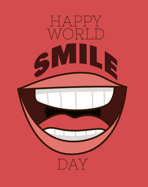 Cartel del día mundial de la sonrisa