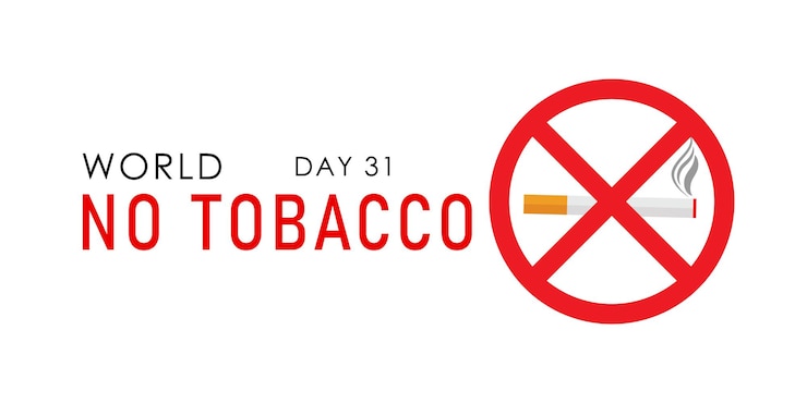 Vector cartel del día mundial sin tabaco cartel sin tabaco bandera de dejar de fumar 31 de mayo