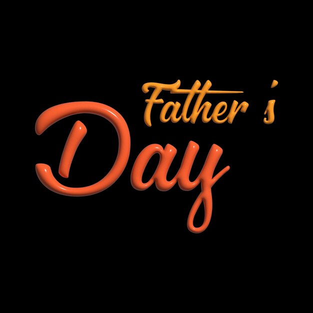 Un cartel para el día del padre con texto naranja.
