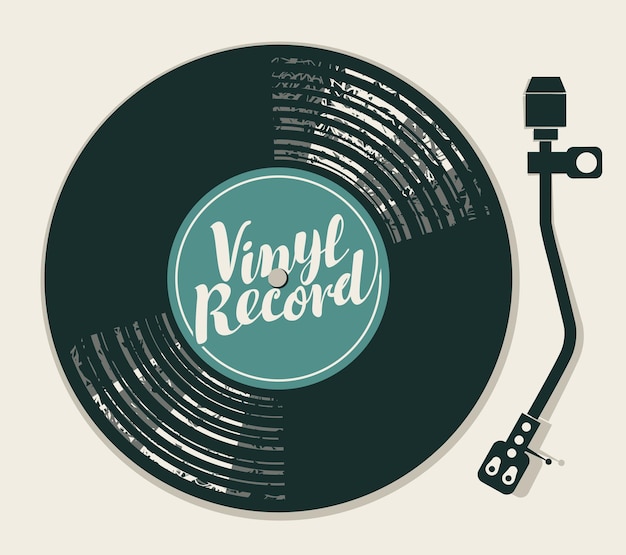 cartel de disco de vinilo