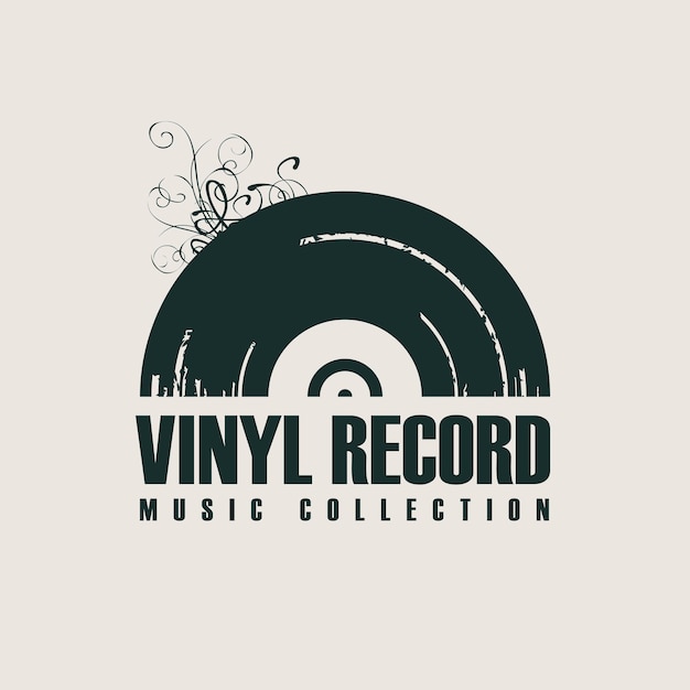 cartel de disco de vinilo