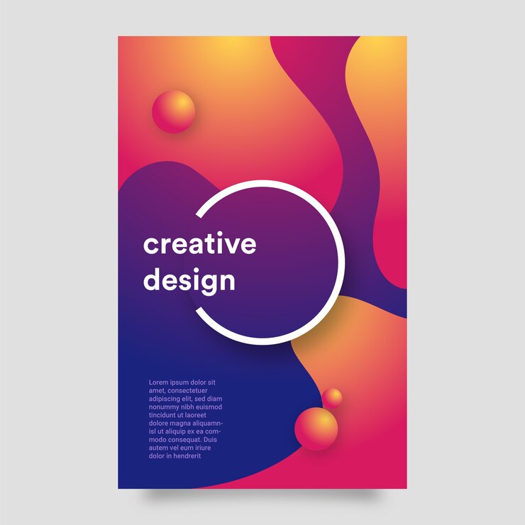 cartel de diseño creativo