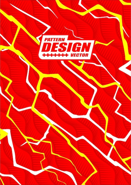 un cartel para el diseño diseño diseño diseño en amarillo y rojo