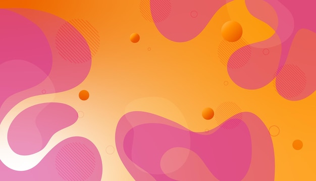 Cartel de diseño de fondo de color líquido de fondo abstracto geométrico colorido Vector Premium