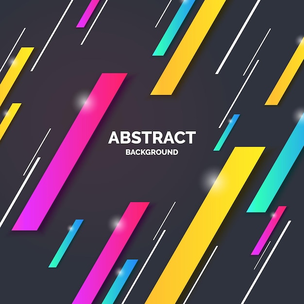 Vector cartel de diseño de fondo geométrico abstracto con figuras planas