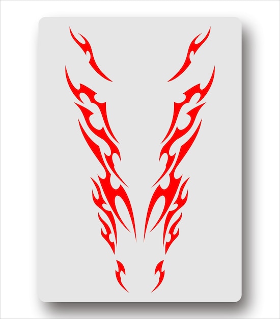 un cartel con un dragón rojo en él que dice quot v quot