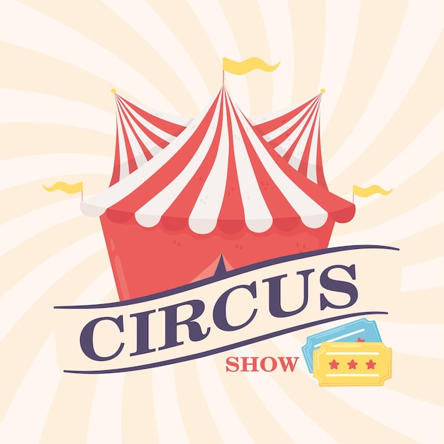 Cartel de espectáculo de circo