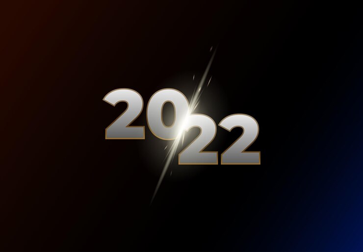Vector cartel de feliz año nuevo 2022