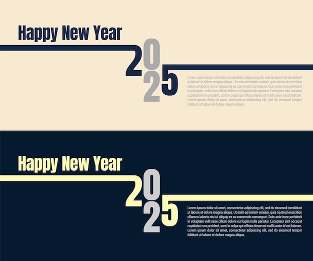 un cartel de feliz año nuevo con una imagen de un feliz año nuevo en él