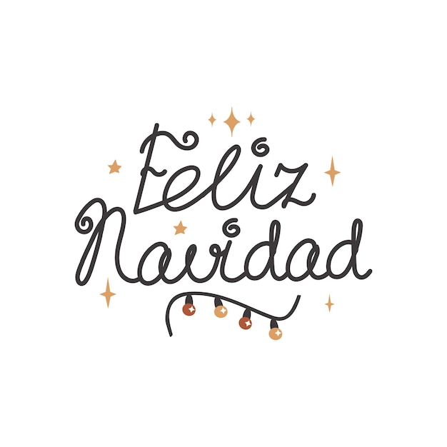 El cartel de Feliz Navidad