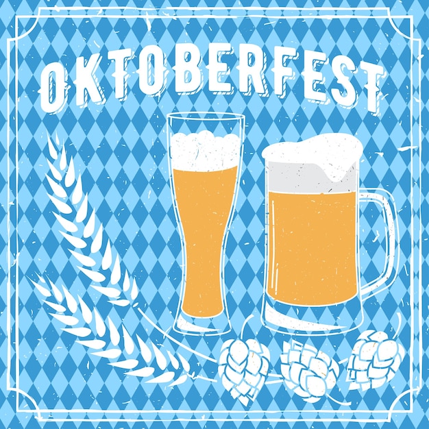 Cartel del festival de la cerveza Oktoberfest