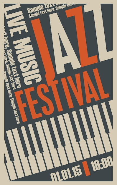 Cartel del festival de jazz.