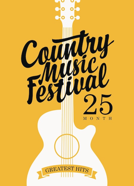 cartel del festival de música country