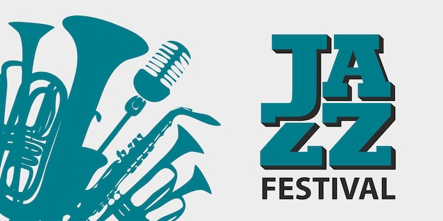 Cartel del festival de música jazz.