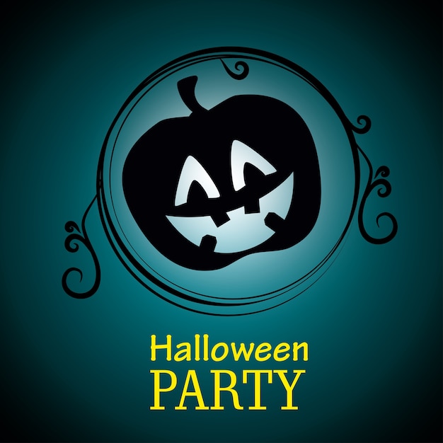 Vector cartel de fiesta de halloween