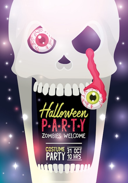 Cartel de fiesta de halloween