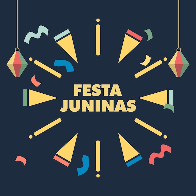 cartel FIESTA JUNINAS