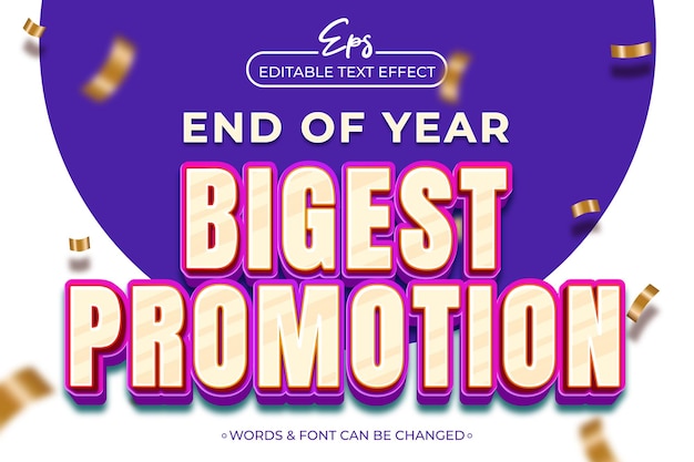 un cartel para el final del año que dice final del año mayor promoción
