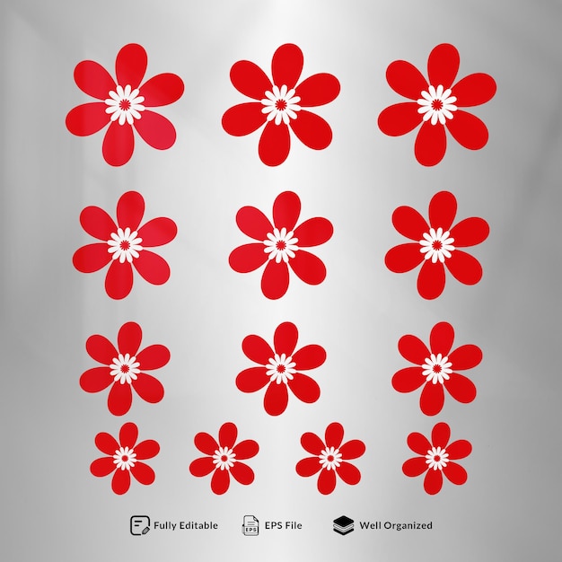 un cartel con flores rojas y la letra l en el medio