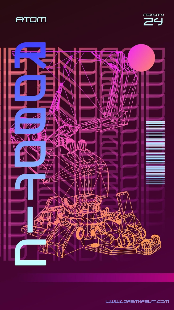 Vector cartel y folleto futuristas