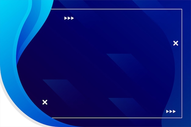 Cartel de fondo blanco azul degradado abstracto con curva de onda dinámica para diseño de banner