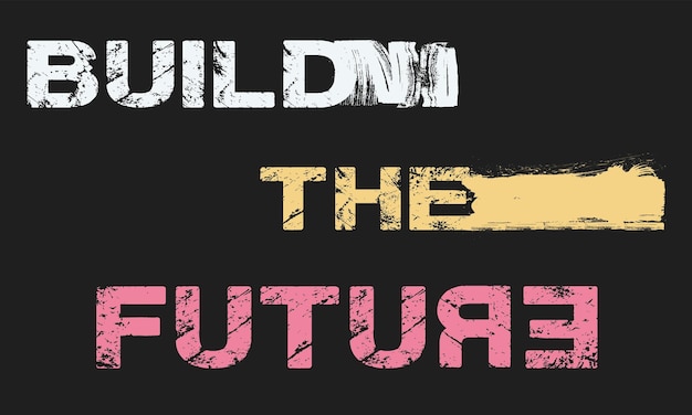 un cartel para el futuro con el futuro