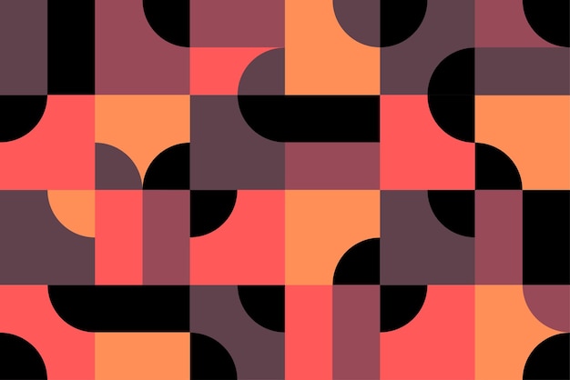 Cartel geométrico colorido Obra de arte minimalista forma simple para plantilla folleto web banner Ilustración vectorial