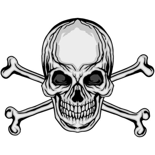 Cartel gótico con camisetas de diseño vintage grunge de calavera