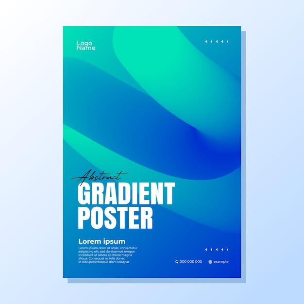 Cartel de gradientes abstractos