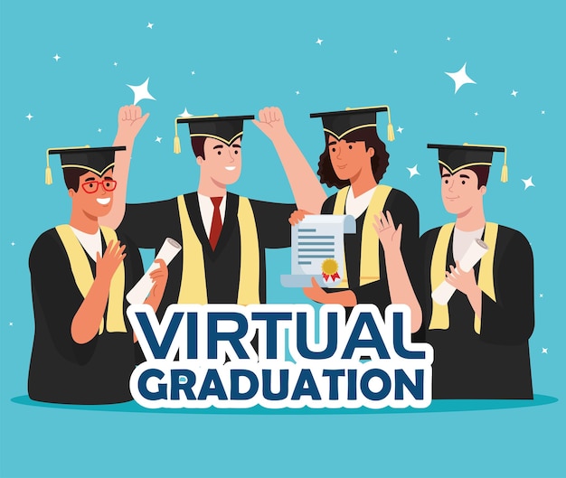 Cartel de graduación virtual