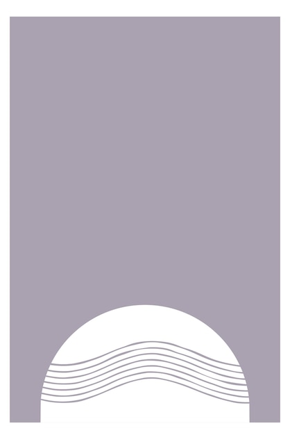 Cartel gráfico monocromo minimalista Boho plantilla de cartel simple contraste cartel gráfico de arte moderno