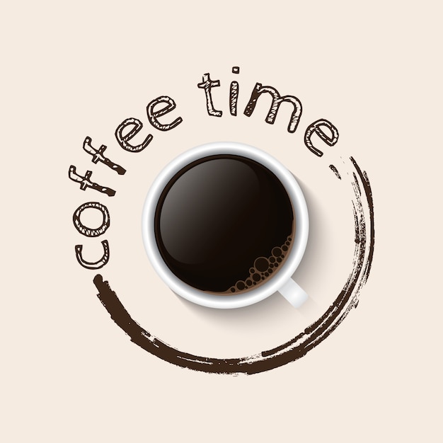 Cartel de la hora del café