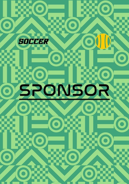 un cartel para el juego de fútbol que está en un fondo verde