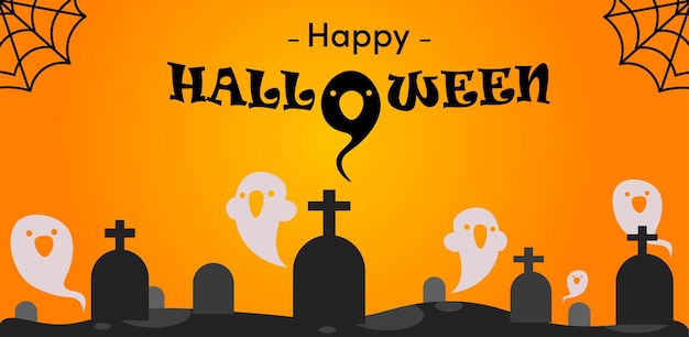 Cartel de letras feliz halloween