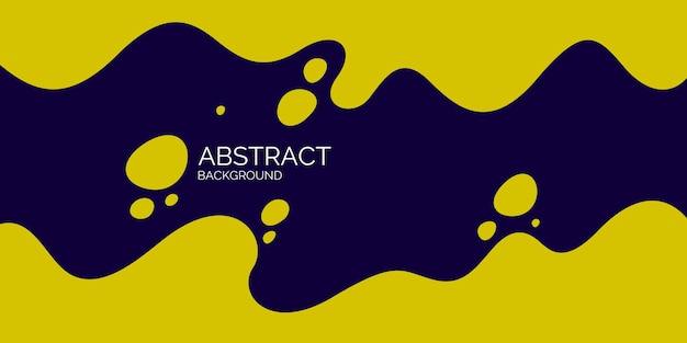 Cartel luminoso con ondas dinámicas. Ilustración de vector de estilo plano mínimo