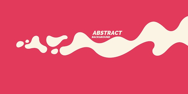 Cartel luminoso con ondas dinámicas. Ilustración de vector de estilo plano mínimo