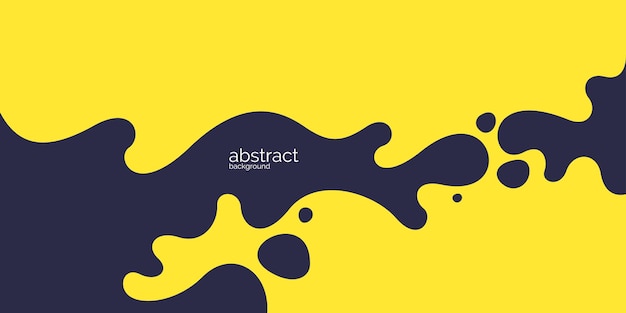 Cartel luminoso con ondas dinámicas. Ilustración de vector estilo plano mínimo