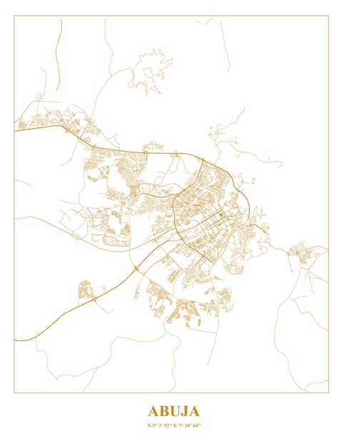 Cartel Mapa de Abuja