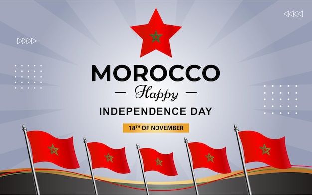 Cartel de Marruecos para el Día de la Independencia