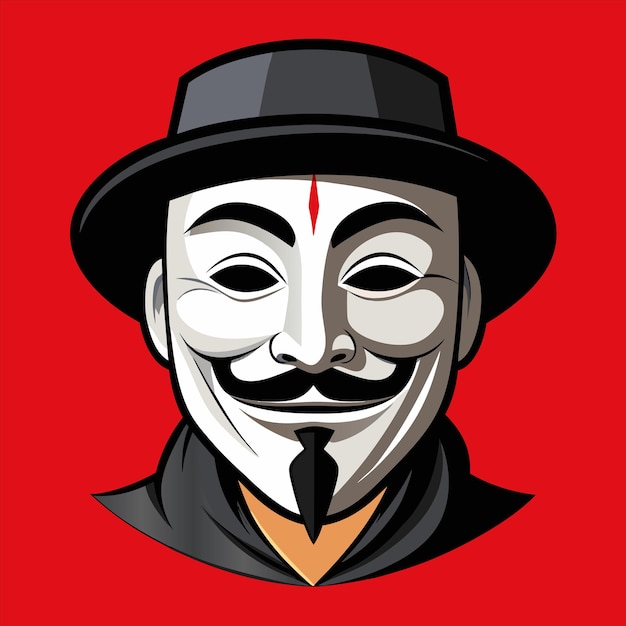 un cartel de una máscara con un fondo rojo que dice "mascarilla"
