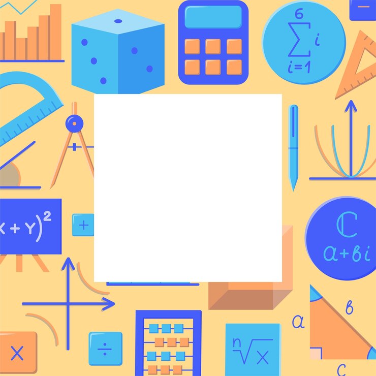 Vector cartel de matemáticas