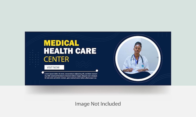 un cartel médico para el centro de atención médica
