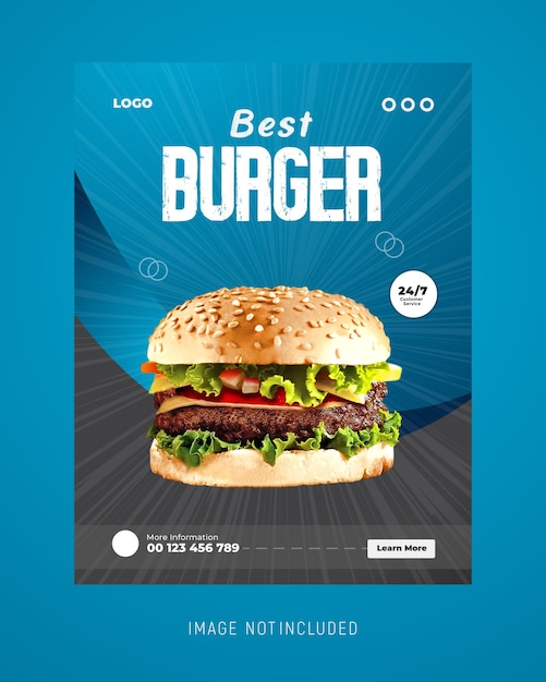 un cartel de las mejores hamburguesas del mundo