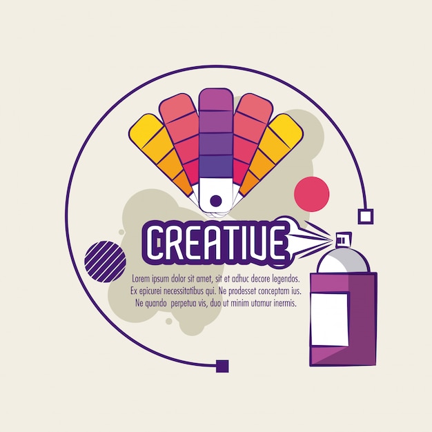 Cartel de mente creativa