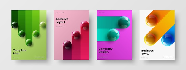 Cartel moderno A4 composición de plantilla de diseño vectorial
