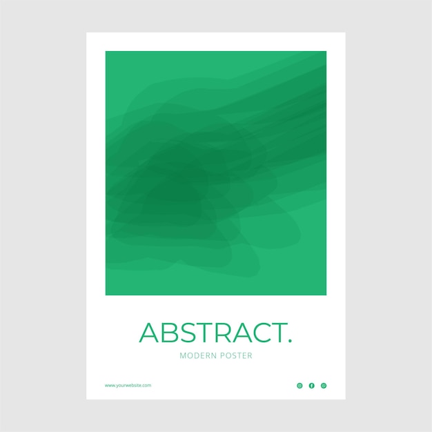 Un cartel moderno y abstracto