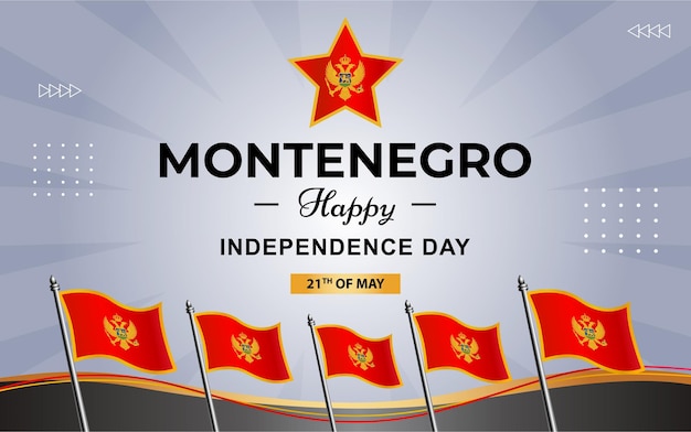 Cartel de Montenegro para el Día de la Independencia