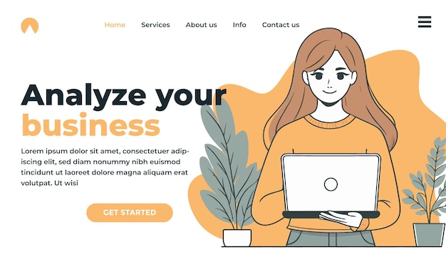 un cartel para una mujer con una computadora y las palabras probar sus sueños