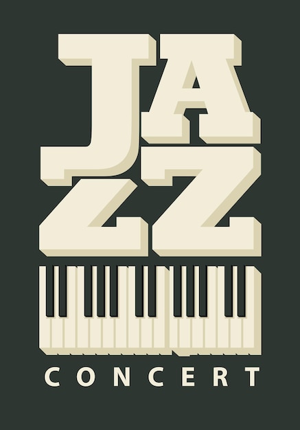 Cartel de música jazz