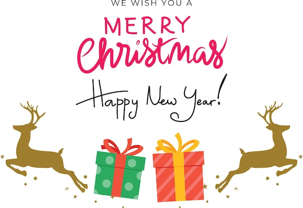 un cartel de Navidad con una cita de Te deseamos una feliz Navidad